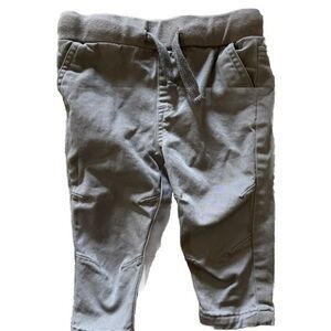 NEW Baby Boys Nordstrom Andy and Evan Gray Cotton Khakis Pants